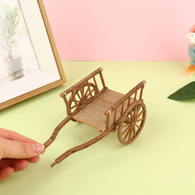 Smart Garden Mini - 1PCS Dollhouse Miniature จําลองประกอบรถเข็นชุดเฟอร์นิเจอร์อุปกรณ์เสริมสําหรับตุ๊กตา House Garden