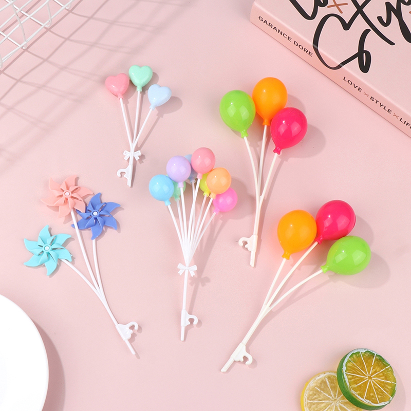 Smart Garden Mini - 1 ชุด 1:6 Dollhouse Miniature บอลลูนที่มีสีสัน
