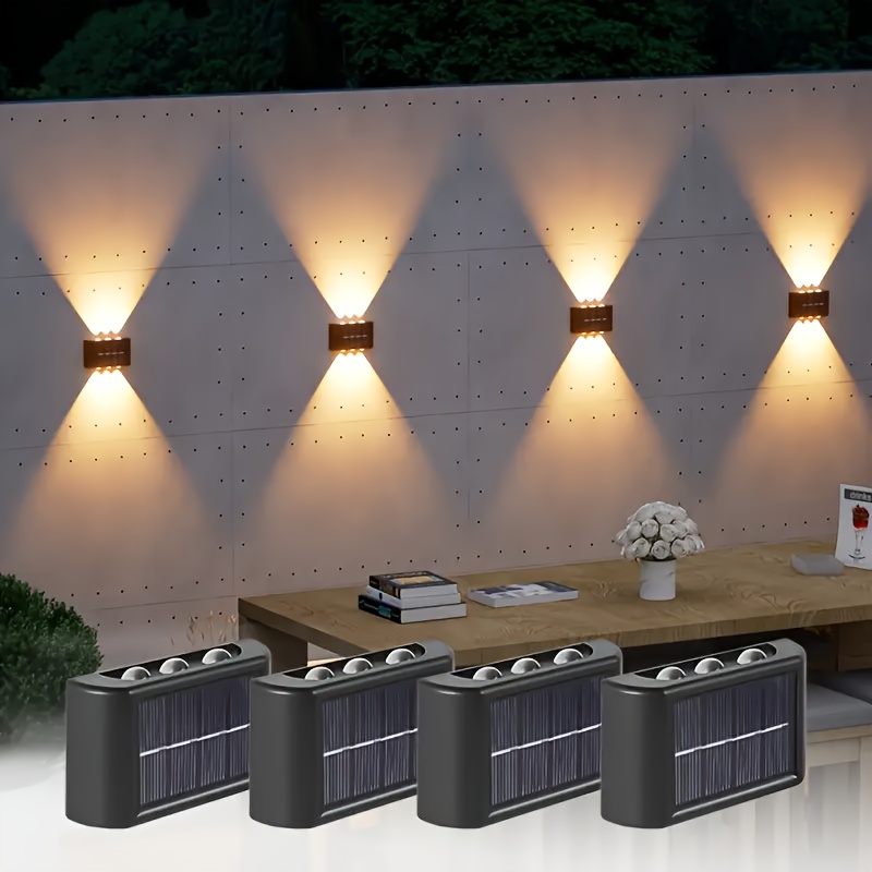 Smart Garden Lighting System - ไฟ LED พลังงานแสงอาทิตย์สำหรับภายนอกอาคาร กันน้ำ ติดผนัง ส่องสว่างขึ้นและลง