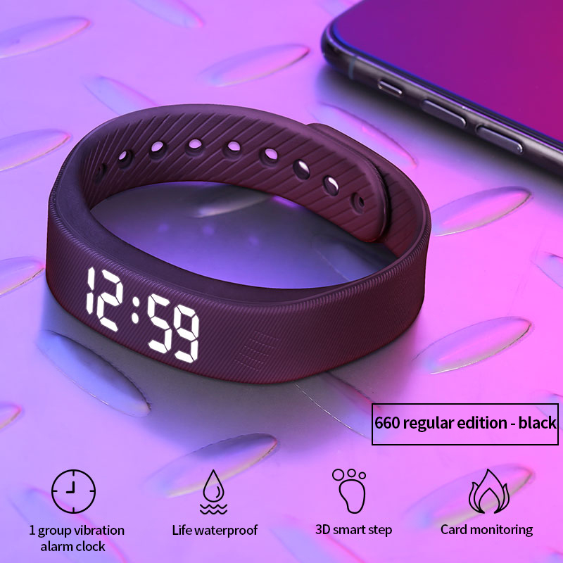 Smart Garden Arduino - สร้อยข้อมือกำไลข้อมืออเนกประสงค์อัจฉริยะ T5, สายรัดข้อมือออกกำลังกายกิจกรรม IP65กันน้ำมีไฟ LED ติดตามการนอนหลับนับก้าวสมาร์ทวอท์ช