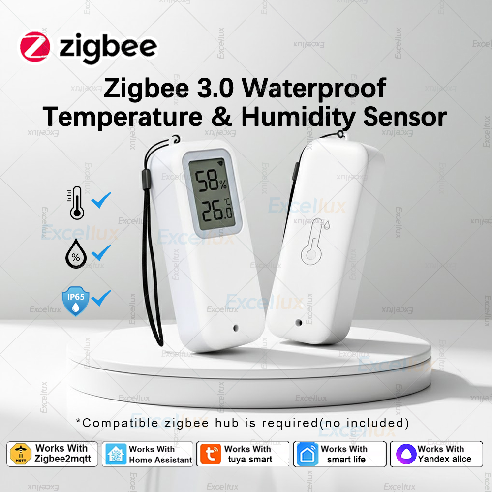 Smart Garden Arduino - เซ็นเซอร์วัดอุณหภูมิและความชื้น Zigbee 3.0, กันน้ำ IP65, Tuya