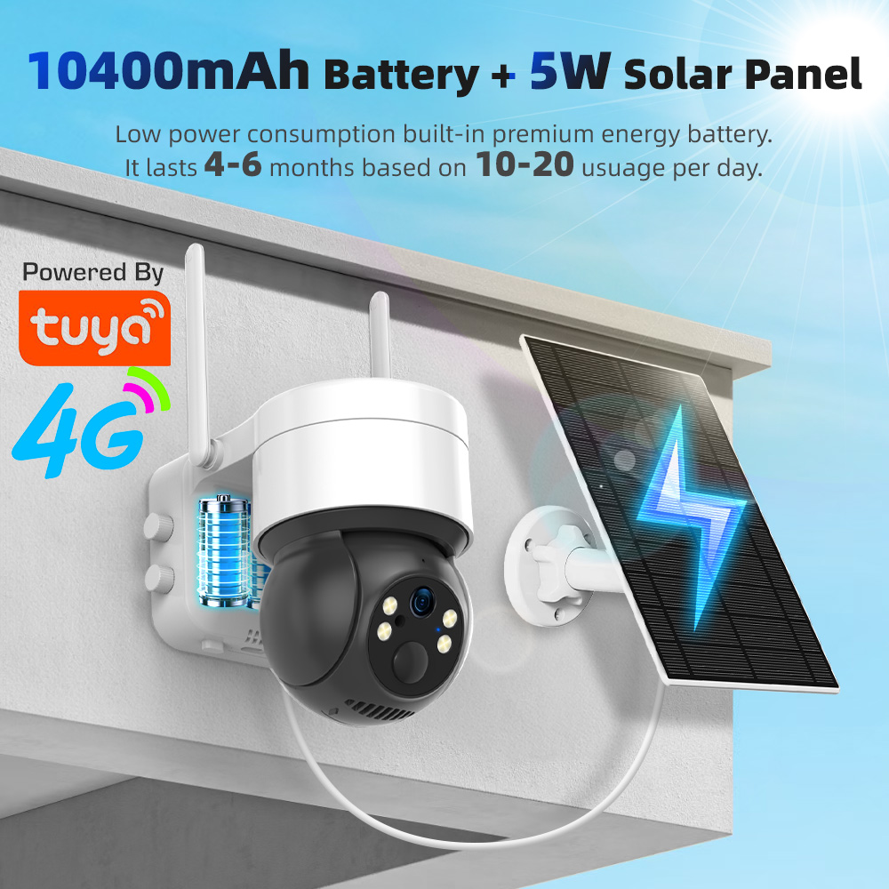 Smart Garden Arduino - กล้องวงจรปิดอัจฉริยะ Tuya SmartLife 4G 3MP IP65