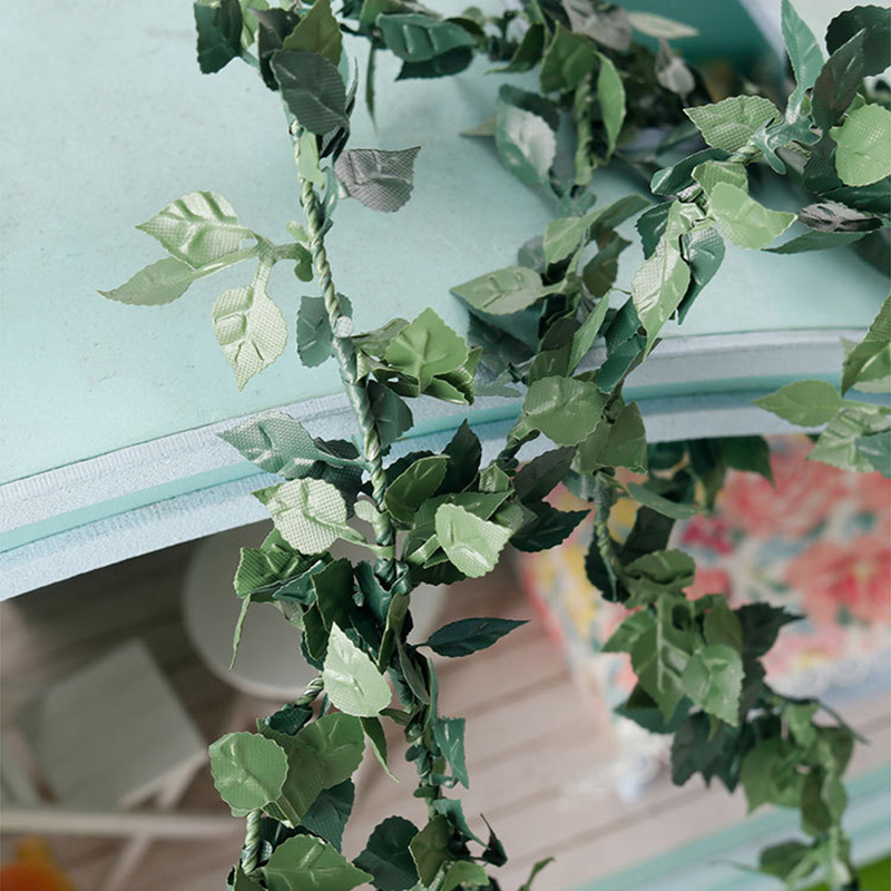 Smart Garden Mini - ดอกกุหลาบจำลองแบบใหม่ ขนาด 1/12 พร้อมเถาวัลย์หวาย สำหรับตกแต่งบ้านตุ๊กตา สวนจิ๋ว
