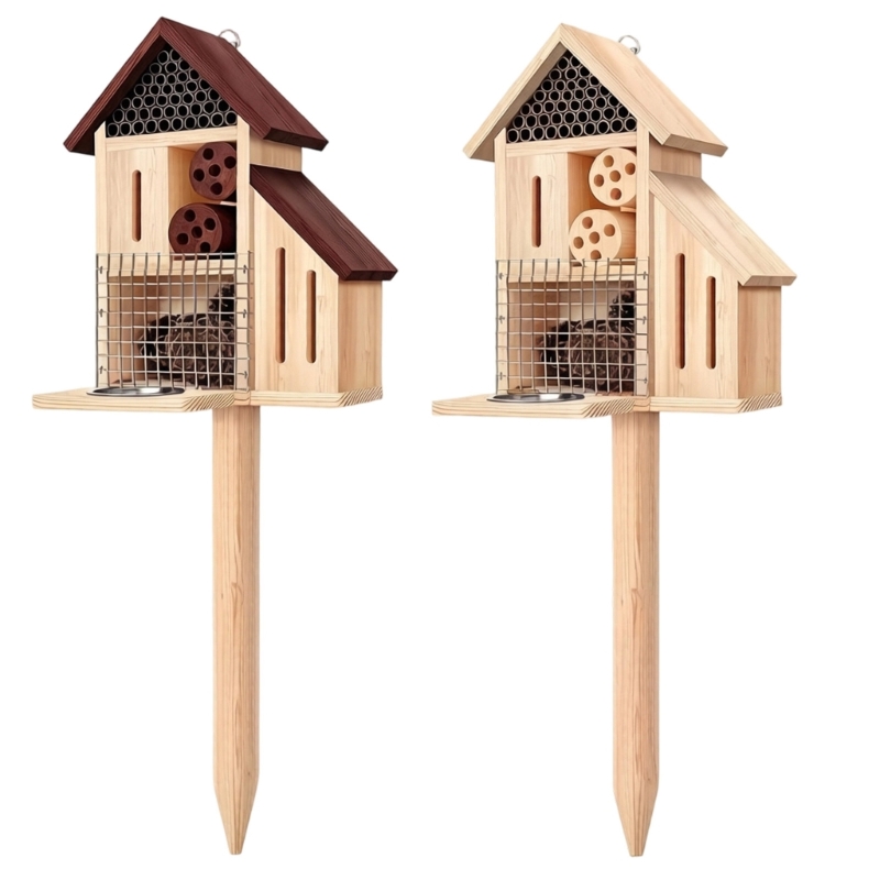 บ้านแมลงไม้บนเสาเข็ม โรงแรมสวน - Insect Hotel Wood บทวิจารณ์และราคา