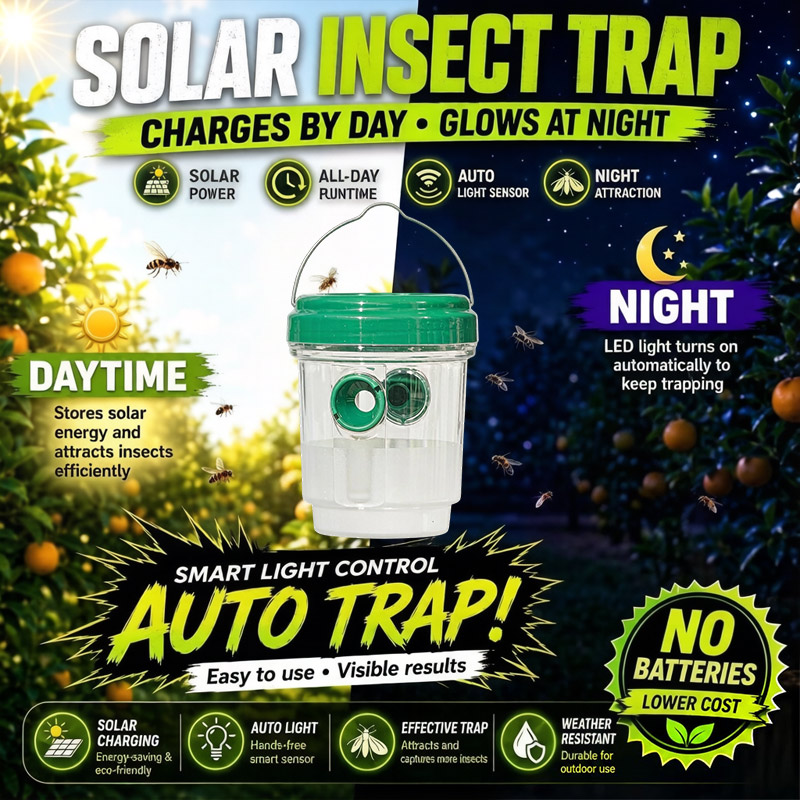 กับดักแมลงวันผลไม้พลังงานแสงอา - Smart Garden Lighting System บทวิจารณ์และราคา