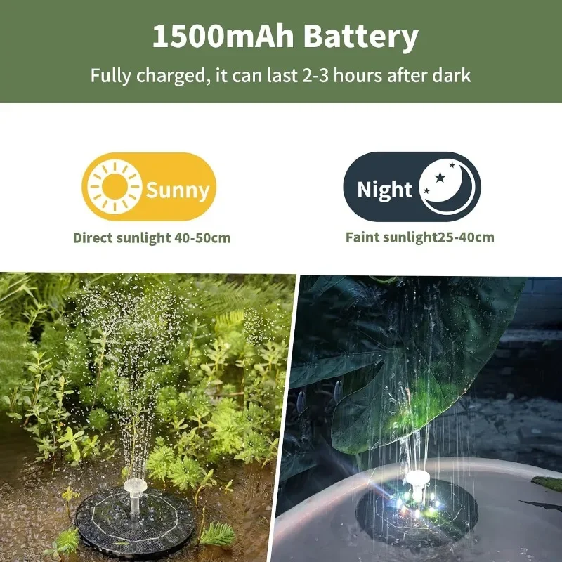 ไฟน้ำพุไฟ LED 7สีไฟน้ำพุพลังงา - Smart Garden Lighting System บทวิจารณ์และราคา