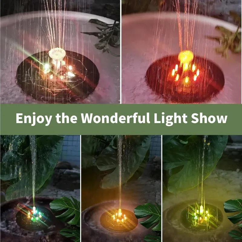 ไฟน้ำพุไฟ LED 7สีไฟน้ำพุพลังงา - Smart Garden Lighting System บทวิจารณ์และราคา