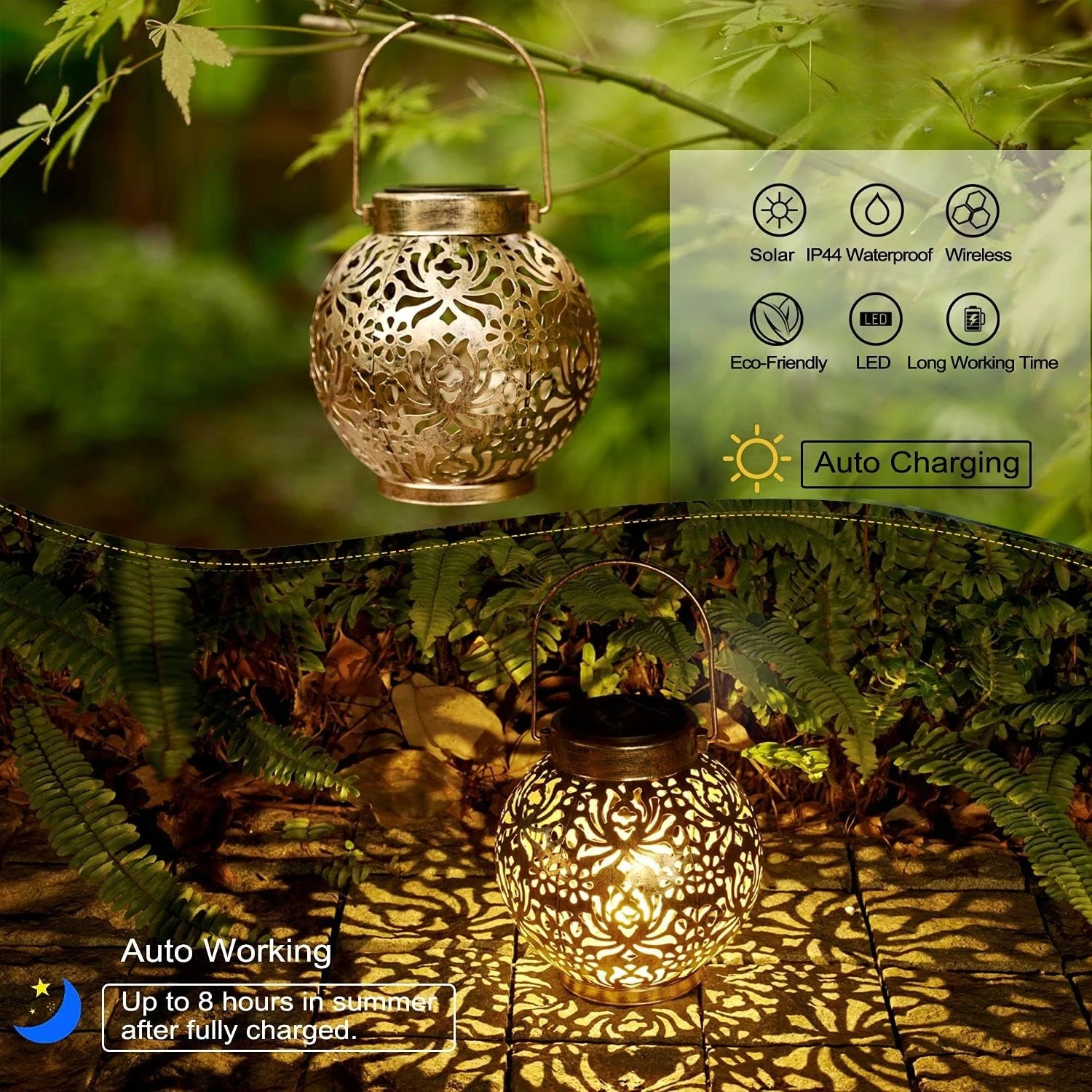 1-6 ชิ้นโคมไฟพลังงานแสงอาทิตย์ - Smart Garden Lighting System บทวิจารณ์และราคา