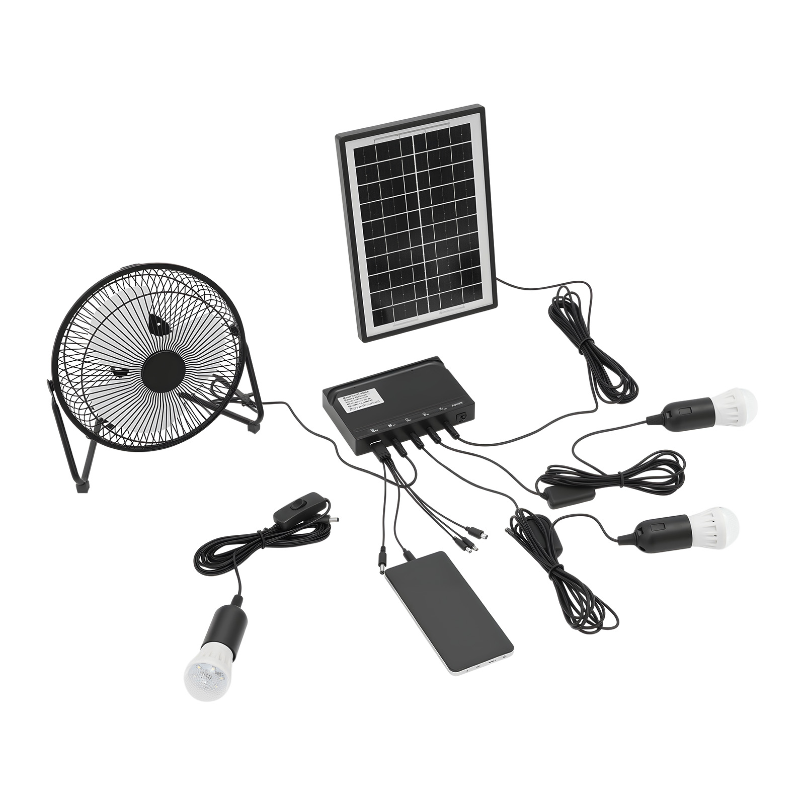ชุดพัดลมและโคมไฟพลังงานแสงอาทิ - Smart Garden Lighting System บทวิจารณ์และราคา