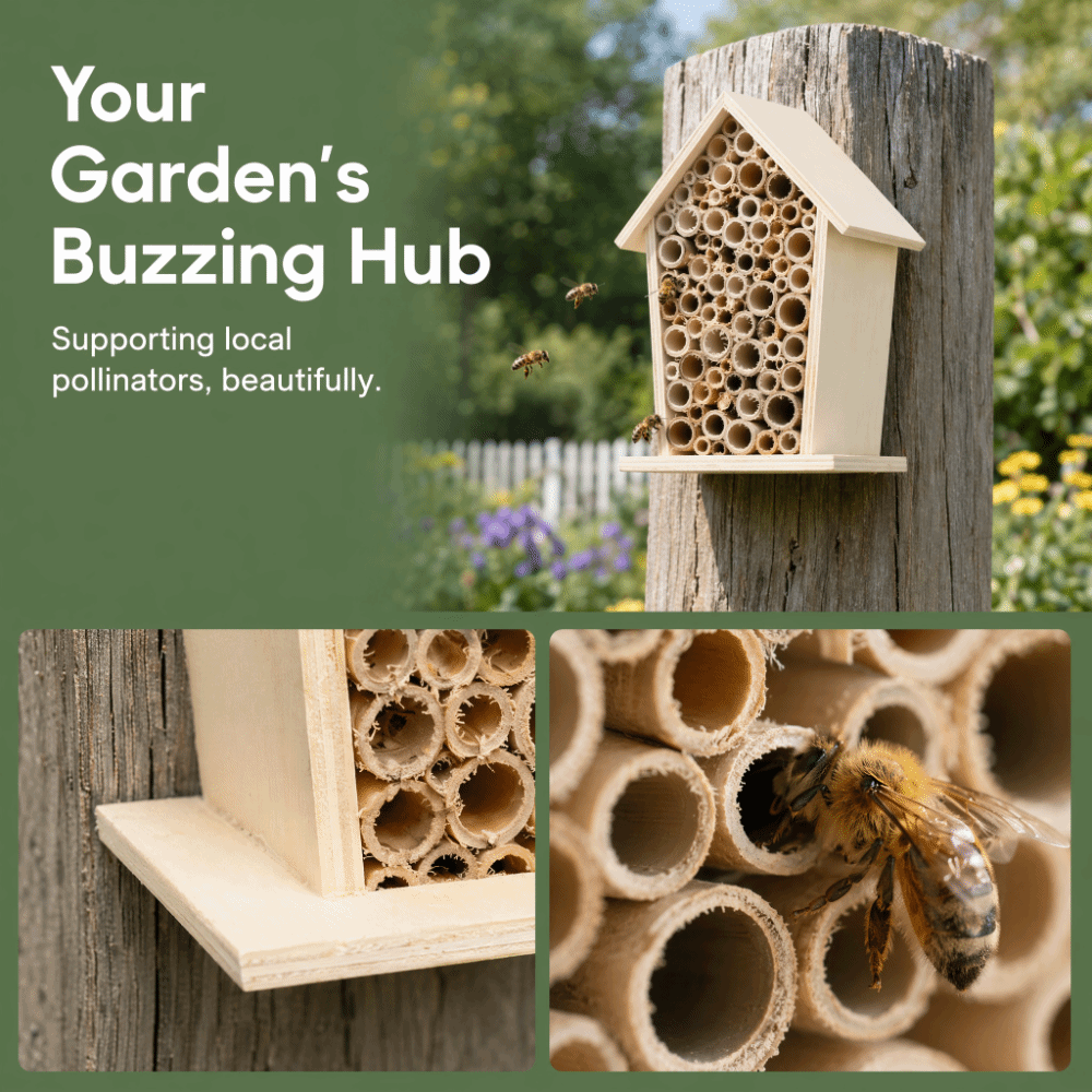 บ้านไม้สำหรับผึ้ง 2 ชิ้น ของขว - Insect Hotel Wood บทวิจารณ์และราคา