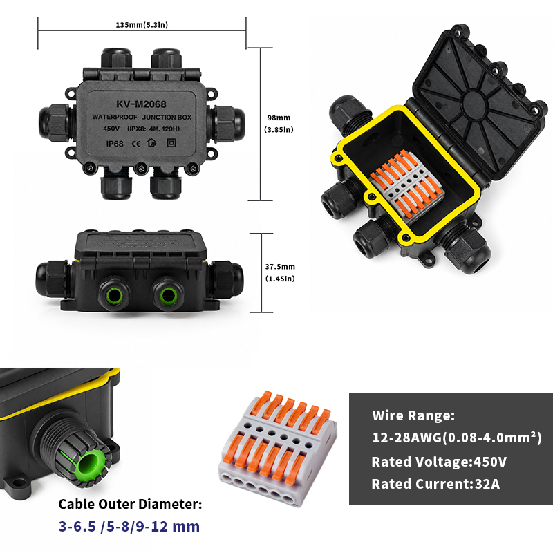 กล่องต่อสายไฟกันน้ำ IP68 แบบ 2 - Smart Garden Storage บทวิจารณ์และราคา