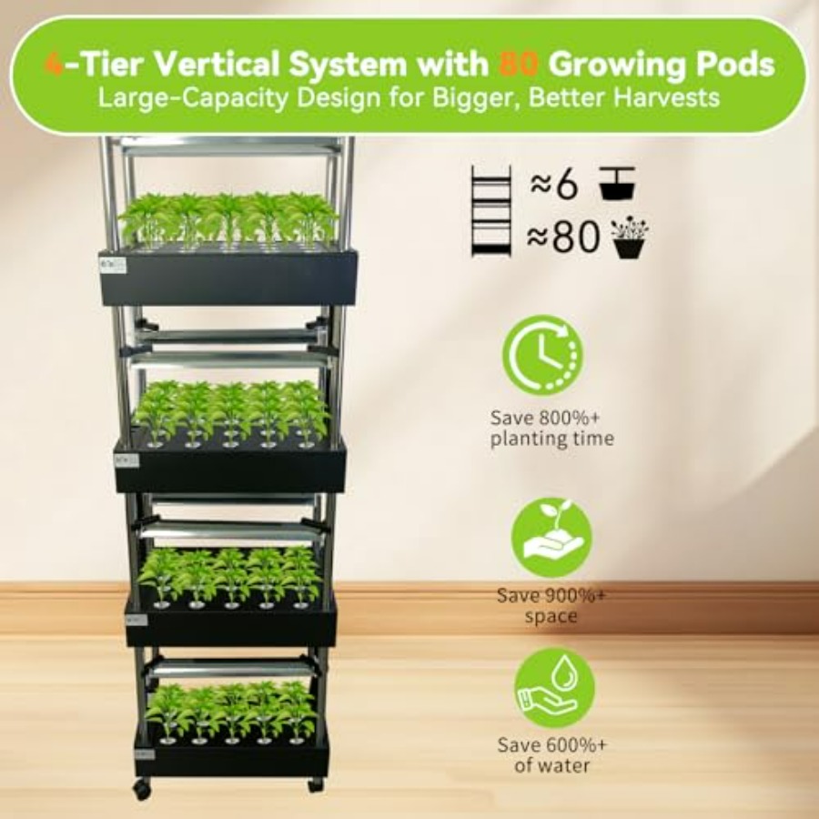 ระบบปลูกพืชไฮโดรโปนิกส์ในร่ม:  - Smart Garden Lighting System บทวิจารณ์และราคา